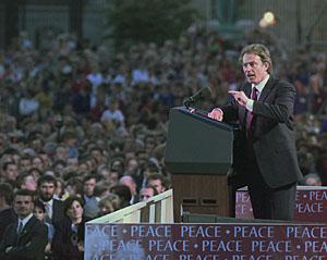Tony Blair in Armagh, Northern Ireland,1998.
